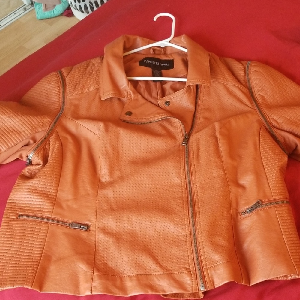 Orange Motorcycle Jacket